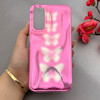 قاب گوشی Galaxy A14 سامسونگ موج دار ابر و بادی براق درجه یک لنز برجسته طرح پروانه صورتی کد E19-159160
