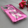 قاب گوشی Galaxy A15 سامسونگ موج دار ابر و بادی براق درجه یک لنز برجسته طرح پروانه صورتی کد E19-159161