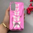 قاب گوشی Galaxy A15 سامسونگ موج دار ابر و بادی براق درجه یک لنز برجسته طرح پروانه صورتی کد E19-159161