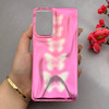 قاب گوشی Galaxy A73 سامسونگ موج دار ابر و بادی براق درجه یک لنز برجسته طرح پروانه صورتی کد E19-159167