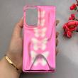 قاب گوشی Galaxy A73 سامسونگ موج دار ابر و بادی براق درجه یک لنز برجسته طرح پروانه صورتی کد E19-159167