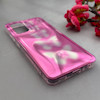 قاب گوشی Galaxy A32 4G سامسونگ موج دار ابر و بادی براق درجه یک لنز برجسته طرح پروانه صورتی کد 159170