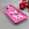 قاب گوشی Galaxy S21 FE سامسونگ موج دار ابر و بادی براق درجه یک لنز برجسته طرح پروانه صورتی کد E19-159173