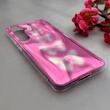 قاب گوشی Galaxy S24 FE سامسونگ موج دار ابر و بادی براق درجه یک لنز برجسته طرح پروانه صورتی کد E19-159175