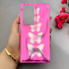 قاب گوشی Galaxy S24 Ultra سامسونگ موج دار ابر و بادی براق درجه یک لنز برجسته طرح پروانه صورتی کد E19-159176