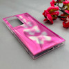 قاب گوشی Galaxy S24 Ultra سامسونگ موج دار ابر و بادی براق درجه یک لنز برجسته طرح پروانه صورتی کد E19-159176