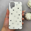 قاب گوشی Galaxy A12 - M12 سامسونگ اورجینال Unique Case یونیک کیس لاکچری رزینی طرح قلب کیوت کد 162736