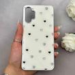 قاب گوشی Galaxy A13 4G - A04S سامسونگ اورجینال Unique Case یونیک کیس لاکچری رزینی طرح قلب کیوت کد 162738