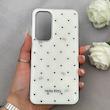 قاب گوشی Galaxy S24 FE سامسونگ اورجینال Unique Case یونیک کیس لاکچری رزینی طرح قلب کیوت کد 162755