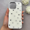 قاب گوشی iPhone 16 Pro Max آیفون اورجینال Unique Case یونیک کیس لاکچری رزینی طرح قلب کیوت کد 162796