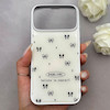 قاب گوشی iPhone 17 Pro Max آیفون اورجینال Unique Case یونیک کیس لاکچری رزینی طرح پاپیون کیوت کد 162803