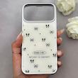قاب گوشی iPhone 17 Pro Max آیفون اورجینال Unique Case یونیک کیس لاکچری رزینی طرح پاپیون کیوت کد 162803
