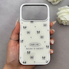 قاب گوشی iPhone 17 Pro آیفون اورجینال Unique Case یونیک کیس لاکچری رزینی طرح پاپیون کیوت کد 162809