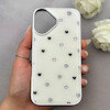 قاب گوشی iPhone 16 آیفون اورجینال Unique Case یونیک کیس لاکچری رزینی طرح قلب کیوت کد 162813