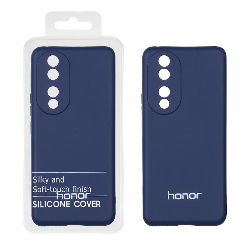 قاب گوشی Honor 90 آنر سیلیکونی های کپی زیر بسته محافظ لنزدار سرمه ای کد E10-99981