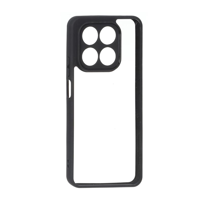 قاب گوشی Honor X7D آنر پشت طلقی شفاف دور سیلیکونی مشکی کد 180076