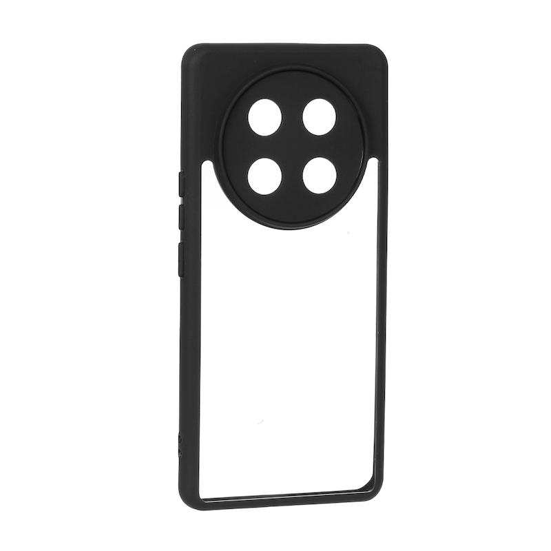قاب گوشی Honor X9C آنر پشت طلقی شفاف دور سیلیکونی مشکی کد 180089