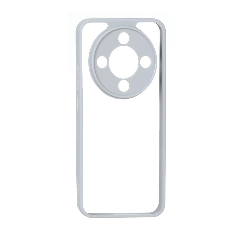 قاب گوشی Honor X9D آنر پشت طلقی شفاف دور سیلیکونی طوسی کد 180098