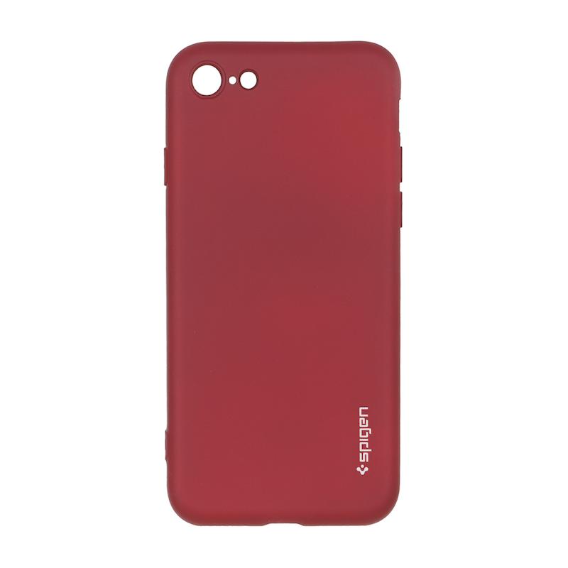 قاب گوشی iPhone 7 - iPhone 8 - iPhone SE 2020 - iPhone SE 2022 آیفون سیلیکونی ژله ای PC برند SPIGEN اسپیگن زرشکی کد 180110