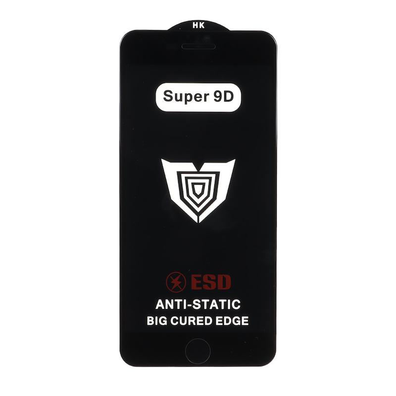 گلس گوشی iPhone 7 Plus - iPhone 8 Plus آیفون شیشه ای فول کاور HK ESD ANTI STATIC دور تراش Full Cover Super 9D اورجینال کد G128-180129