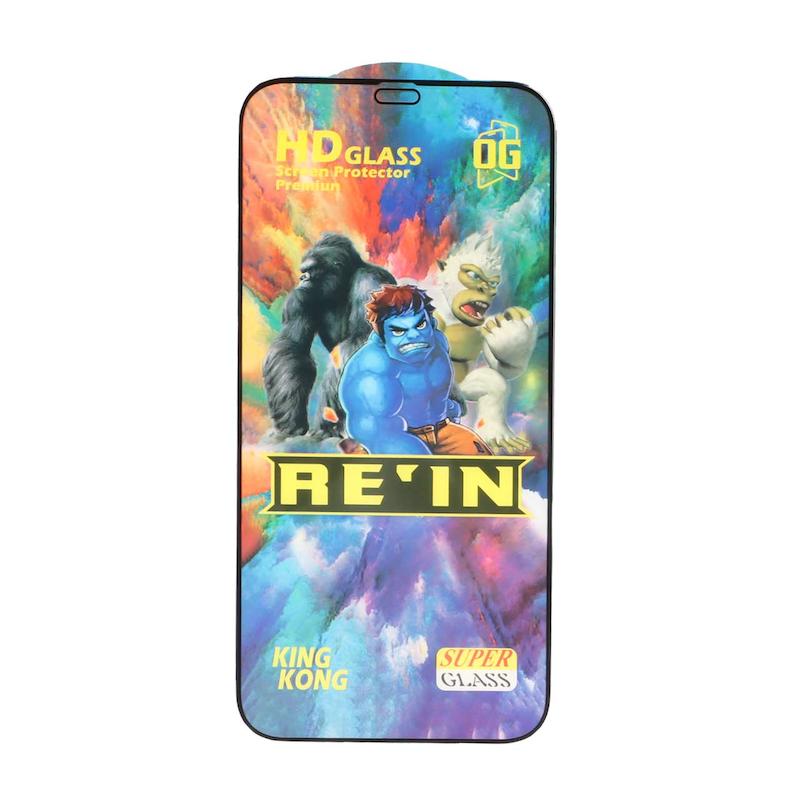 گلس گوشی iPhone 12 - iPhone 12 Pro آیفون شیشه ای فول کاور Rein HD OG FULL Cover اورجینال مشکی