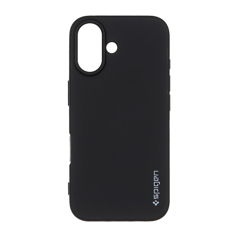 قاب گوشی iPhone 16 آیفون سیلیکونی ژله ای PC برند SPIGEN اسپیگن مشکی کد 180157