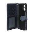 کیف گوشی iPhone 16 آیفون مگنتی طرح چرم کتابی محافظ لنزدار بنددار سرمه ای کد 180165