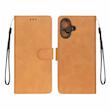 کیف گوشی iPhone 16 آیفون مگنتی طرح چرم کتابی محافظ لنزدار بنددار عسلی کد 180166