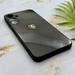 قاب گوشی Galaxy A16 سامسونگ PVD طرح کربن Porsche ضد خش پشت گلس شیشه ای محافظ لنزدار مشکی کد 163291