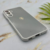 قاب گوشی Galaxy A16 سامسونگ PVD طرح کربن Porsche ضد خش پشت گلس شیشه ای محافظ لنزدار طوسی کد 163292