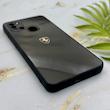 قاب گوشی Galaxy A21S سامسونگ PVD طرح کربن Porsche ضد خش پشت گلس شیشه ای محافظ لنزدار مشکی کد 163301