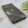 قاب گوشی Galaxy A12 - M12 سامسونگ PVD طرح کربن Porsche ضد خش پشت گلس شیشه ای محافظ لنزدار خاکستری کد 163314