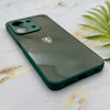 قاب گوشی Redmi 15C - Poco C85 شیائومی PVD طرح کربن Porsche ضد خش پشت گلس شیشه ای محافظ لنزدار سبز کد 163327