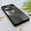 قاب گوشی Redmi Note 13 Pro 4G - Poco M6 Pro 4G شیائومی PVD طرح کربن Porsche ضد خش پشت گلس شیشه ای محافظ لنزدار مشکی کد 163340