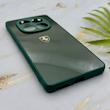 قاب گوشی Redmi Note 14 Pro 4G شیائومی PVD طرح کربن Porsche ضد خش پشت گلس شیشه ای محافظ لنزدار سبز کد 163345