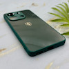 قاب گوشی Redmi Note 13 4G شیائومی PVD طرح کربن Porsche ضد خش پشت گلس شیشه ای محافظ لنزدار سبز کد 163354