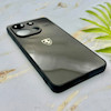 قاب گوشی Redmi Note 13 4G شیائومی PVD طرح کربن Porsche ضد خش پشت گلس شیشه ای محافظ لنزدار مشکی کد 163357