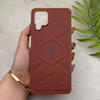 قاب گوشی Galaxy A12 - M12 سامسونگ UAG Design سیلیکونی ژله ای محافظ لنز دار قهوه ای کد 163049