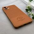 قاب گوشی Galaxy A06 سامسونگ Polo Design چرمی سخت محافظ لنزدار عسلی کد 163230