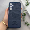 قاب گوشی Galaxy A16 سامسونگ Polo Design چرمی سخت محافظ لنزدار سرمه ای کد 163241