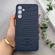 قاب گوشی Galaxy A16 سامسونگ Polo Design چرمی سخت محافظ لنزدار سرمه ای کد 163241