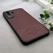 قاب گوشی Galaxy A17 سامسونگ Polo Design چرمی سخت محافظ لنزدار زرشکی کد 163245