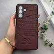 قاب گوشی Galaxy A17 سامسونگ Polo Design چرمی سخت محافظ لنزدار زرشکی کد 163245