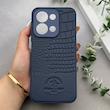 قاب گوشی Redmi 15C - Poco C85 شیائومی Polo Design چرمی سخت محافظ لنزدار سرمه ای کد 163252