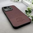 قاب گوشی Redmi 15C - Poco C85 شیائومی Polo Design چرمی سخت محافظ لنزدار زرشکی کد 163254