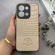 قاب گوشی Redmi 15C - Poco C85 شیائومی Polo Design چرمی سخت محافظ لنزدار بژ کد 163255