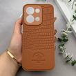 قاب گوشی Redmi 15C - Poco C85 شیائومی Polo Design چرمی سخت محافظ لنزدار عسلی کد 163256