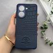 قاب گوشی Redmi A5 - Poco C71 شیائومی Polo Design چرمی سخت محافظ لنزدار سرمه ای کد 163261
