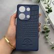 قاب گوشی Redmi Note 13 Pro 4G - Poco M6 Pro 4G شیائومی Polo Design چرمی سخت محافظ لنزدار سرمه ای کد 163262