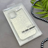 قاب گوشی iPhone 12 - iPhone 12 Pro آیفون اورجینال لاکچری یونیک کیس شاین شطرنجی لنز نگین دار نقره ای کد 163183